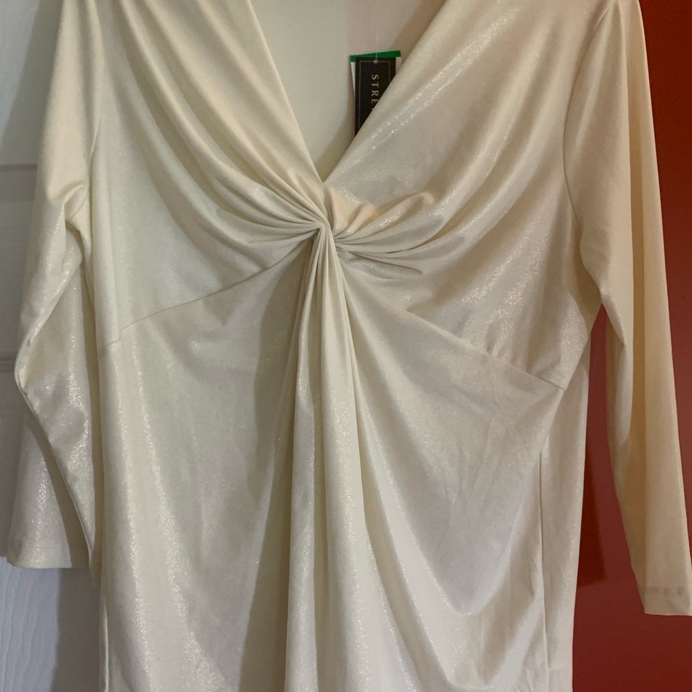 JonesNewYork sparkly blouse, L, New with Tags
